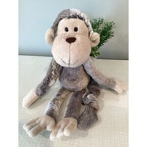 RETIRED Jellycat London Medium Mattie Monkey Brown and Gray 17" Stuffed PlushEUC